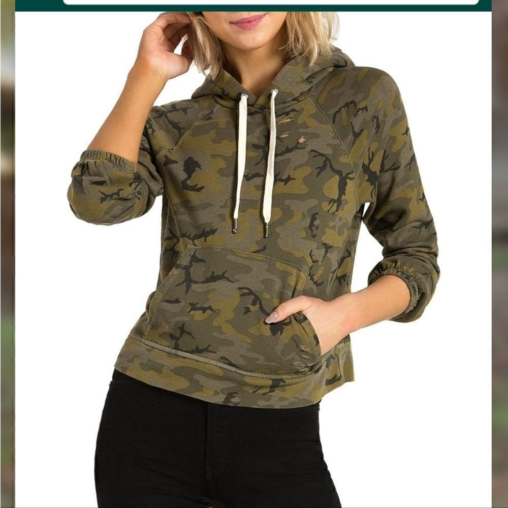$198 MSRP n: philanthropy Gramble Camo Sweatshirt Small